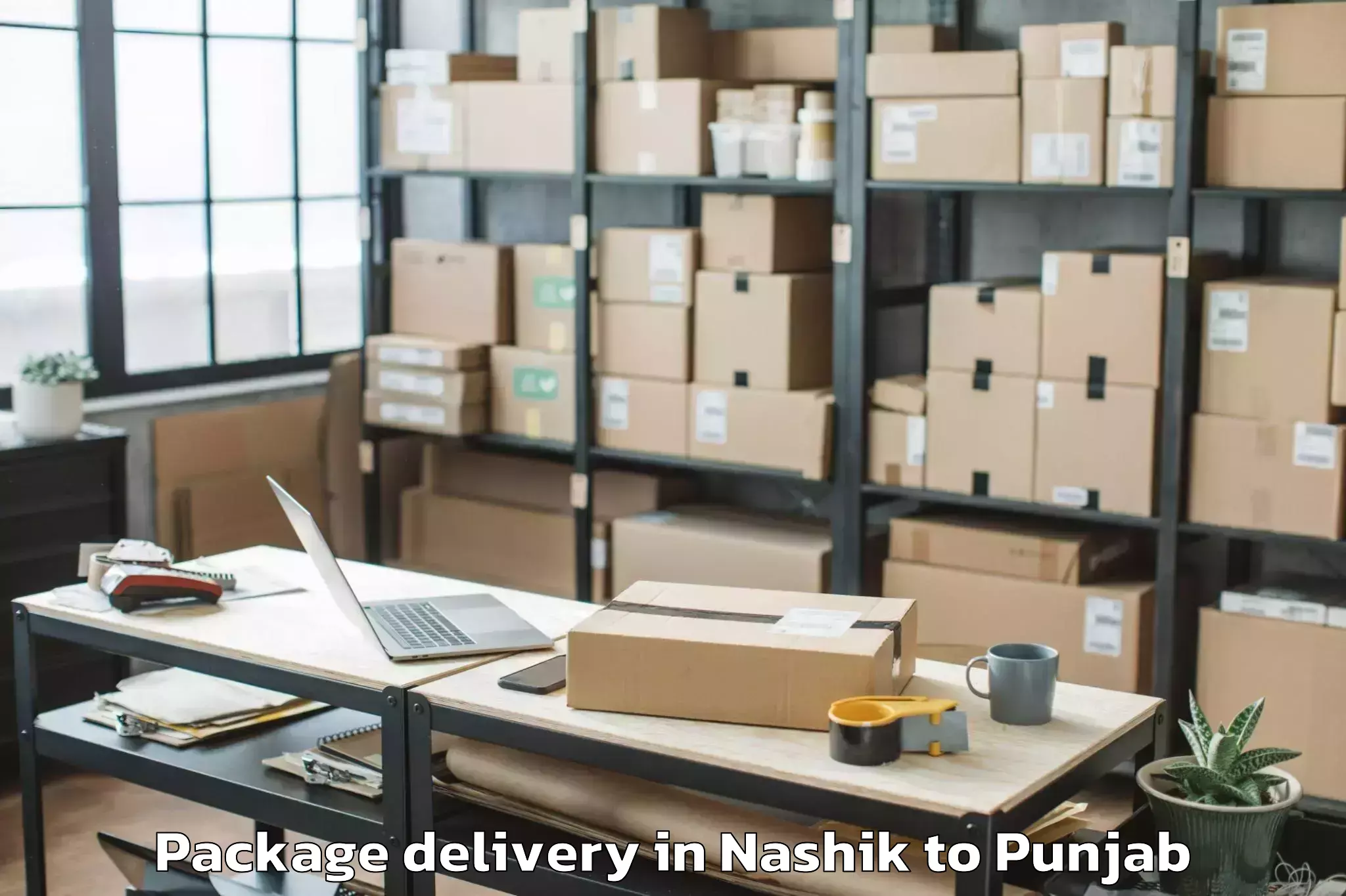 Trusted Nashik to Adampur Jalandhar Package Delivery